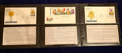 6 FDC/ First Day Issue USA Stamps Covers Cachet #2760-2764 GARDEN FLOWERS ~1993 - Image 1 of 4
