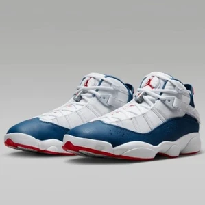 Nike Air Jordan 6 RINGS GR.45 WEIẞ/BLAU/INFRARED 23 NEU OVP UVP:179€ - Bild 1 von 8