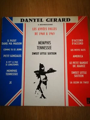 ALBUM VINYLE DE DANYEL GERARD: MEMPHIS TENNESSEE 33 TOURS, Rock - Photo 1/4