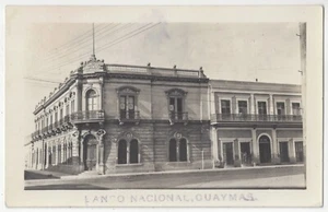 1923 Guymas, Mexico - REAL PHOTO National Bank Building - Vintage Postcard - Picture 1 of 2