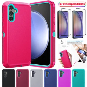 Funda protectora resistente a prueba de golpes para teléfono Samsung Galaxy S23 FE + vidrio templado - Imagen 1 de 79