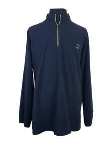 Woolrich Ducks Unlimited Vintage Black Fleece Quarter Zip Pullover Mens XL - Picture 1 of 5