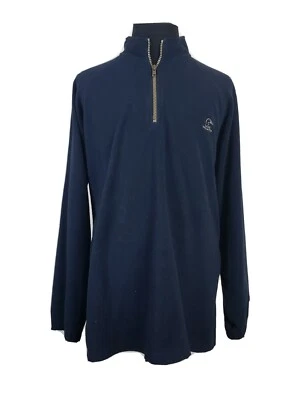 Woolrich Ducks Unlimited Vintage Black Fleece Quarter Zip Pullover Mens XL - Image 1 of 4