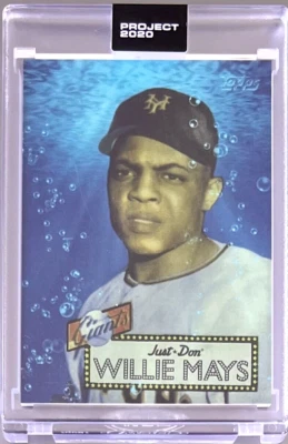 TOPPS PROJECT 2020 #128 WILLIE MAYS HOF by DON C ** 1952 GIANTS FREE SHIPPING - Image 1 of 3