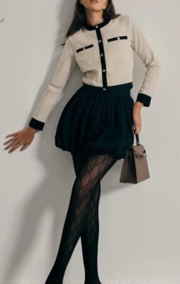 Vita Grace Christa Puffball Skort Size Small Black Skirt Shorts Bn - Image 1 of 4