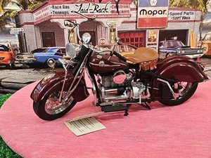 VINTAGE Franklin Mint Harley-Davidson INDIAN 442 MOTORCYCLE ๐ VERY NICE - Picture 1 of 24