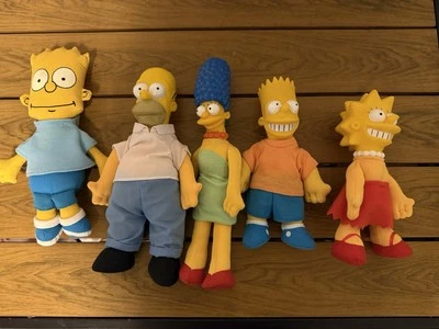 Conjunto de figuras de muñecas de peluche vintage 1990 "Los Simpson"  Foto 1 de 4