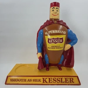 Vintage Kessler Whiskey Superbrand Man Bar Display Figur Werbung Statue POP - Bild 1 von 24