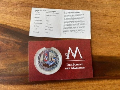 20 Euro Gedenkmünze Rotkäppchen Silber 2016 - Bild 1 von 3