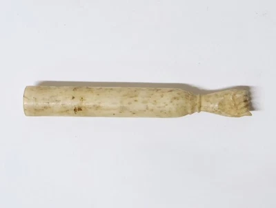 Ancien Bourre-pipe poing fermé en os travail de marin ou bagnard Art populaire - Photo 1/4