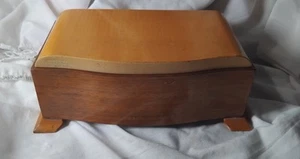 Art Deco Vintage Wooden Musical Jewellery Box. Unknown Tune. - Picture 1 of 9