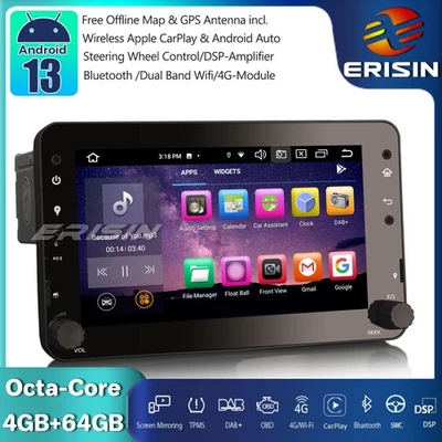 64GB Android 14 Autoradio GPS DAB+RDS per Alfa Romeo Spider 159 Sportwagon Brera - Immagine 1 di 4