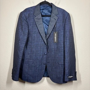 Karl Lagerfeld Paris Herren 46R Verrier Blazer Jacke Navy Marine Einreiher - Bild 1 von 12