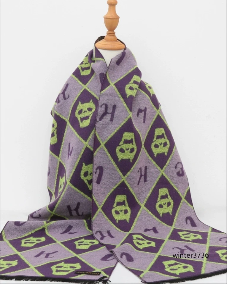 JoJo's Bizarre Adventure Periheral Kira Yoshikage Tema Invierno Cálido Bufanda  Foto 1 de 4