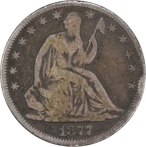 1877 Liberty Seated Half Dollar G Uncertified #500 - Picture 1 of 2