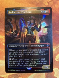 MTG Foil Borderless Stella Lee, Wild Card Commander: Outlaws of Thunder Junction - Picture 1 of 2