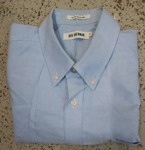 Ben Sherman - Blue True Oxford Short Sleeve Shirt - XXL - Regular Fit - Mod - Picture 1 of 4