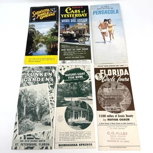 Konvolut 6 Vintage 50er & 60er Jahre State of Florida Reiseziel Broschüren  - Bild 1 von 13