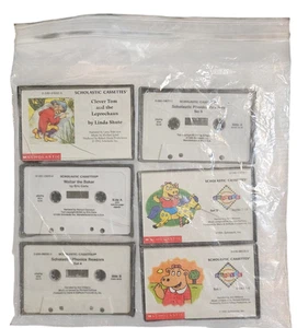 Vintage Scholastic Cassette Lot: Phonics Sets 1-4, Walter the Baker, Clever Tom - Picture 1 of 6