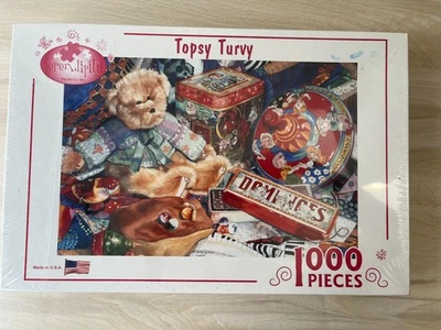 1000 штук ПАЗЛ Topsy Turvy Judy Koenig дизайн новый запечатанный # 65314 - Изображение 1 из 4