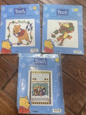3 Kit de punto de cruz contado Winnie The Pooh de colección arte ocio Navidad Pooh Foto 1 de 4