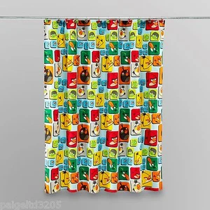 Cortina de ducha de microfibra para baño Angry Birds - Imagen 1 de 1