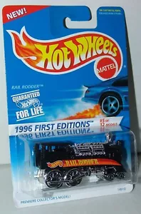 Hot Wheels 1996 primeras ediciones 5 de 12 rieles rodder ruedas cromadas #370 - sin usar y sin usar - Imagen 1 de 1