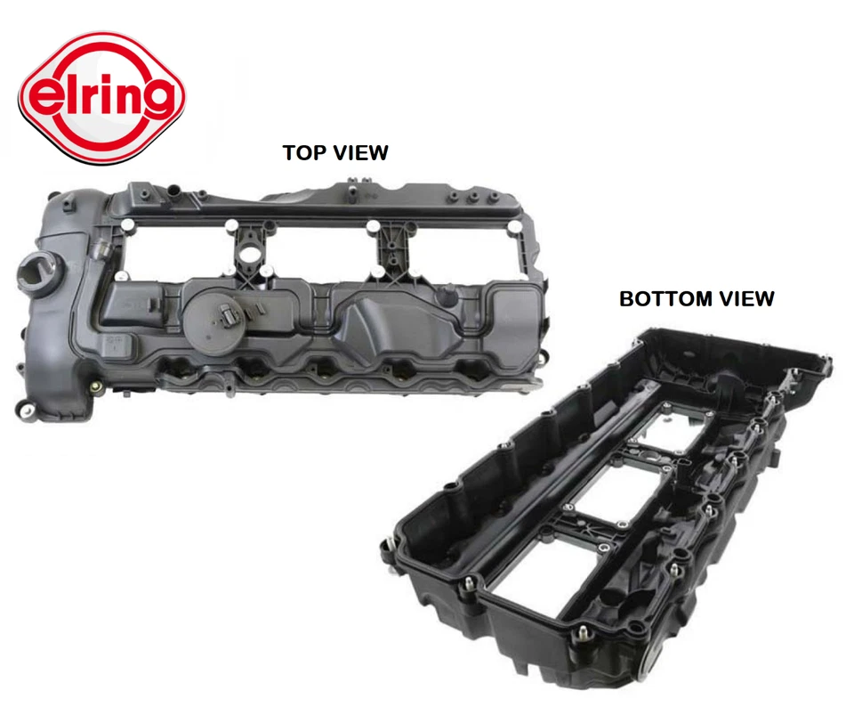 Valve Cover Assembly w/ Gasket Bolt Kit OEM Elring for BMW 3.0L / 6 Cylinder Foto 1 de 1