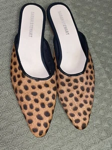 SARAH STEWART 4 J Crew BOUTIQUE Leopard Elf Toe Kitten Heels Shoes 6 ❤️blt11j16 - Picture 1 of 7