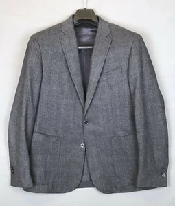 RICHARD JAMES Mayfair Gray Cotton Glen Check Sport Coat Jacket Blazer 42R - Picture 1 of 6