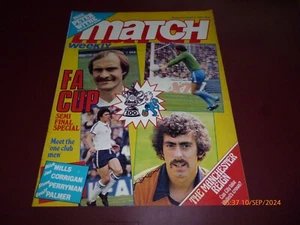 MATCH WEEKLY FOOTBALL APRIL 11 1981 PETER WITHE - ASTON VILLA, MANCHESTER REIGN - Picture 1 of 5