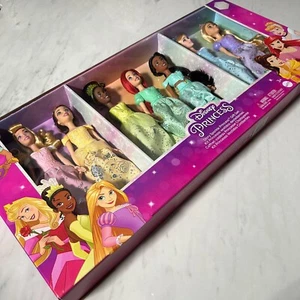 Disney Princess Story Sparkle Princess Doll 7-Pk Gift Set Toy New with Box - Picture 1 of 9