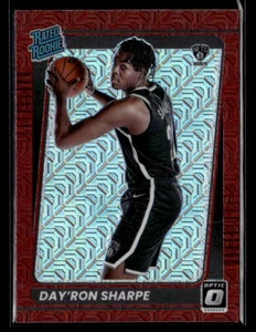 Day'Ron Sharpe 2021 Donruss Optic  Rated Rookie #165 Choice Red Brooklyn Nets - Picture 1 of 2