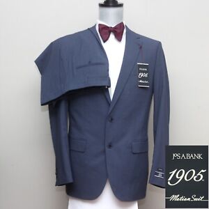 42L Jos A Bank 1905 Mens 2pc Suit Blazer Jacket Slim Fit Suit Pants 36W C020142