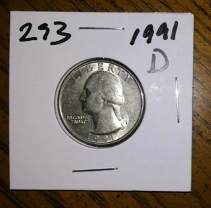 1991 - D Mint - Washington Quarter - Lot# 293 - Picture 1 of 2