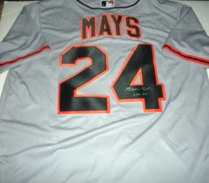 MAGLIA MAJESTIC WILLIE MAYS SANFRANCISCO GIGANTE MAYS/COA FIRMATA CON LICENZA UFFICIALE - Foto 1 di 2