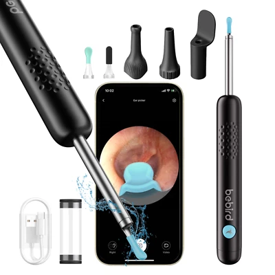 Bebird Ohrenschmalz Entferner Otoskop, 1080P HD WiFi Ohrenreiniger Kamera 3.5mm