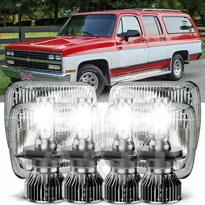 4PCS "6000k LED Headlights Hi/Lo Sealed Beam For RENAULT ENCORE 1986 - Image 1 of 4