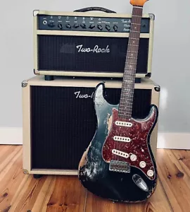 Guitarra Eléctrica Personalizable Negra ST 1960 MBPW Reliquia Pesada Cromo Hardware PI - Imagen 1 de 2