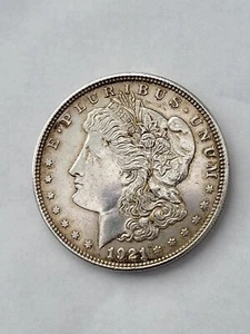 1921 90% Silver Morgan Dollar BU Uncirculated Never Cleaned - Picture 1 of 4