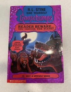 TRUE 1st Print Give Yourself Goosebumps #5 Night in Werewolf Woods R.L. Stine - Picture 1 of 9