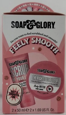 Soap & Glory Feely Smooth Body Duo Gift Set, Body Butter & Body Scrub - Image 1 of 4