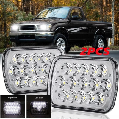 Pair For Toyota Pickup 1982-1995 Hardbody Truck 5x7"7x6" LED Headlights H4 Beam - Image 1 of 4