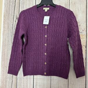 AppleSeeds Women’s 100% Wool button Up Sweaters size petite medium