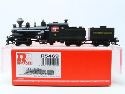 CASS SCENIC "SEALED" THREE TRUCK HEISLER LOGGING STEAM LOCO DC HO Scale NEW OOP - Image 1 of 4