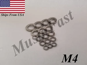 18-8 Stainless Steel Split Lock Washer for M4 Screw Size - Picture 1 of 2