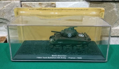 Carro Armato M4A3  - Sherman 761st Tank Battalion -Die cast 1/72 Modellino (A) - Immagine 1 di 2