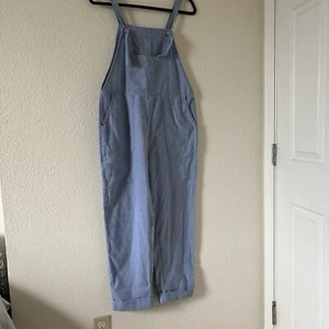 Mono Para Mujer Entro Mediano Azul Blanco Rayas Boho Lagenlook Salón Informal - Imagen 1 de 12