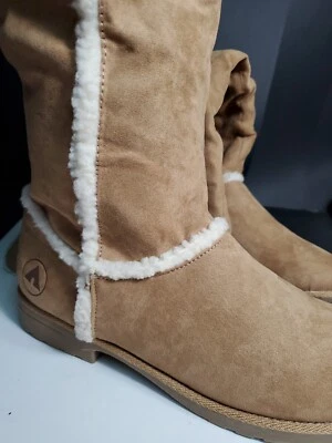 Botas Largas Airwalk Marrón 19" Altura Eje Forro Piel 10M NUEVAS Foto 1 de 4