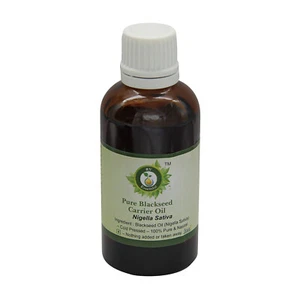 Aceite de semilla negra puro R V Essential Nigella Sativa prensado en frío natural para el cabello - Imagen 1 de 30